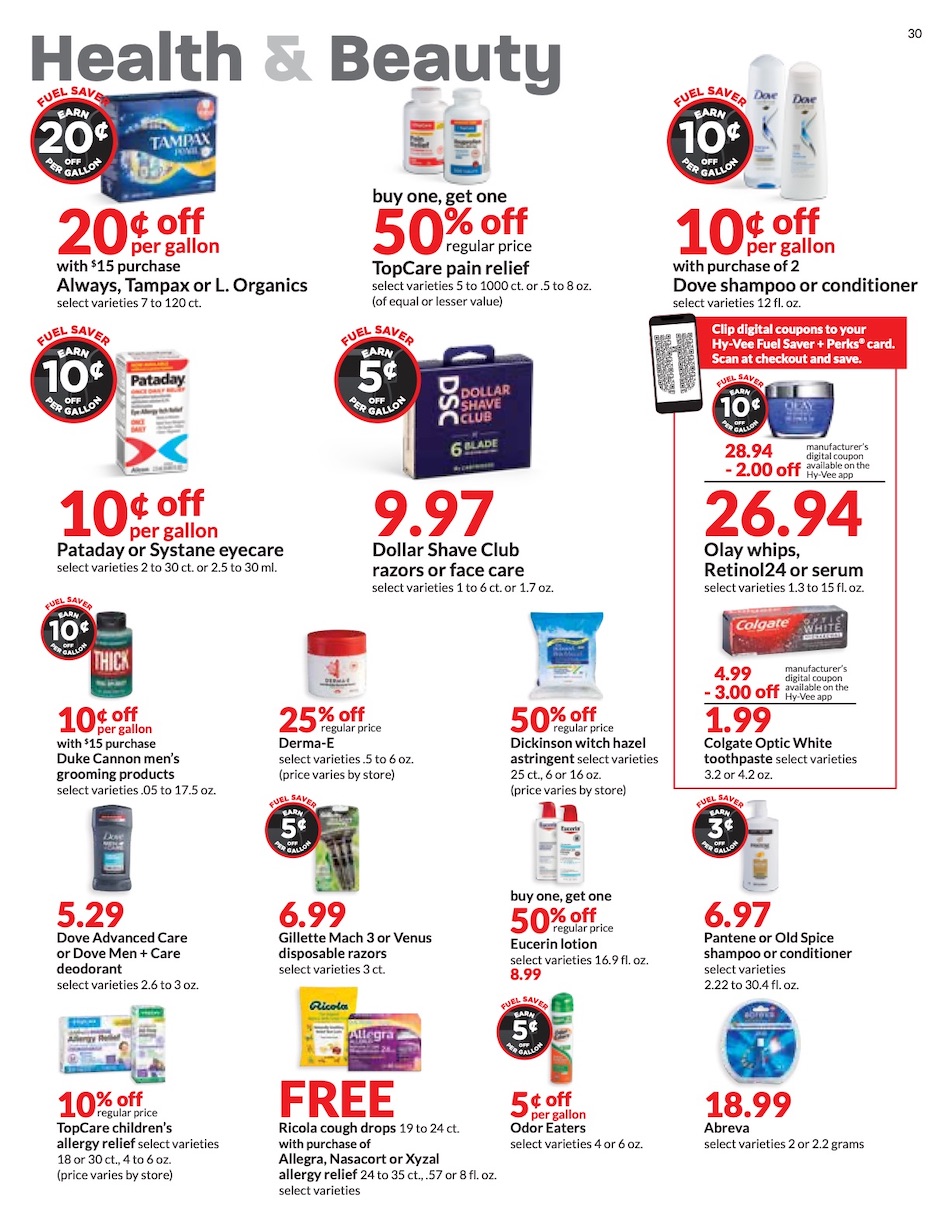Hy-vee Ad page 30