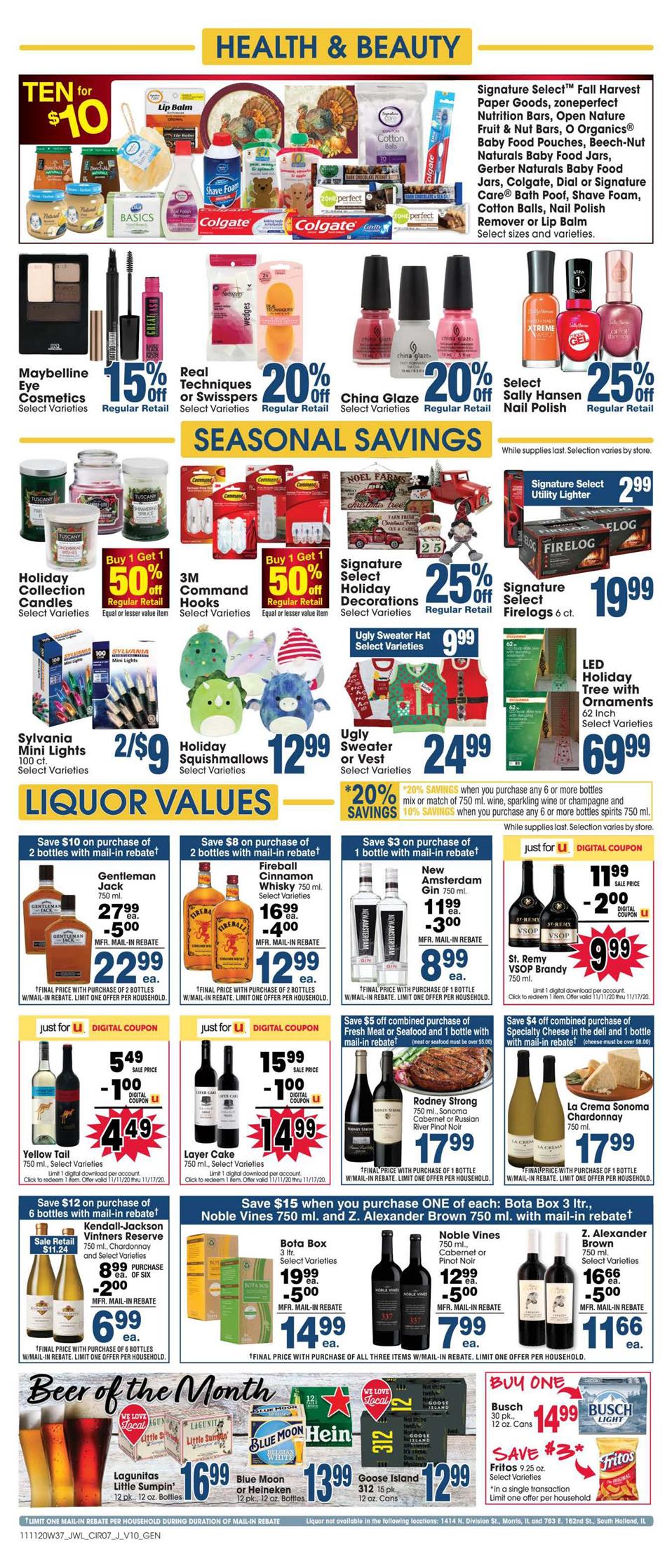 Jewel-Osco Ad Nov 11 - 17, 2020 page 7