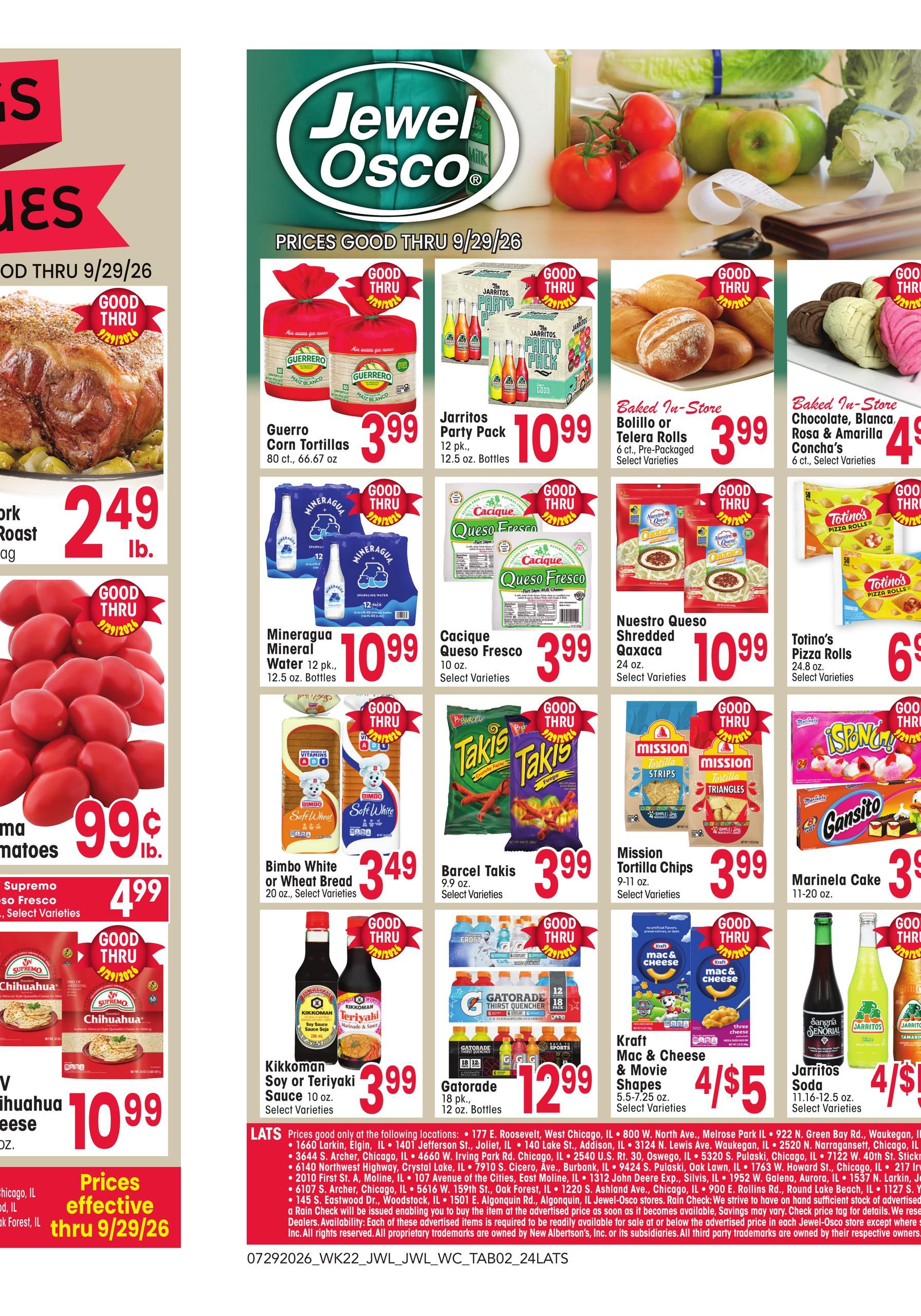 Jewel-Osco Specialty Publication July 29 - September 29, 2026 page 2