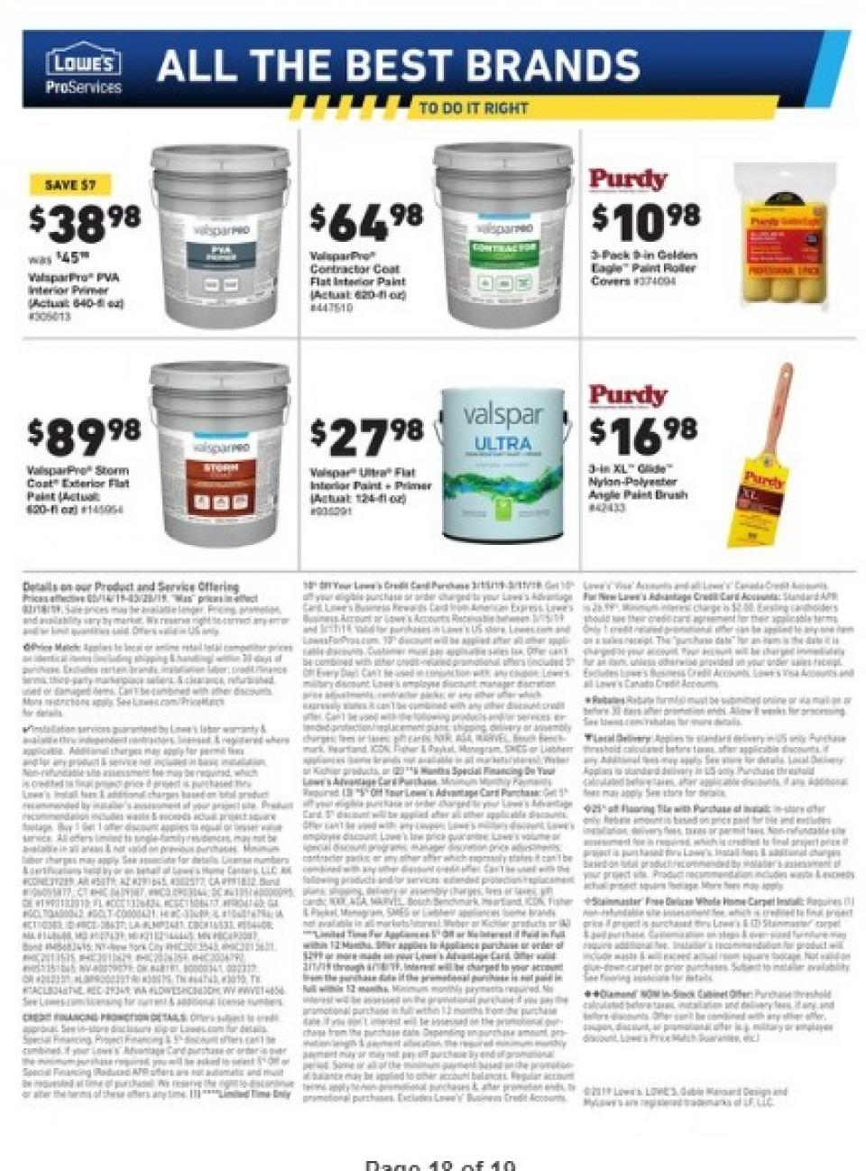 Lowe's Ad page 18