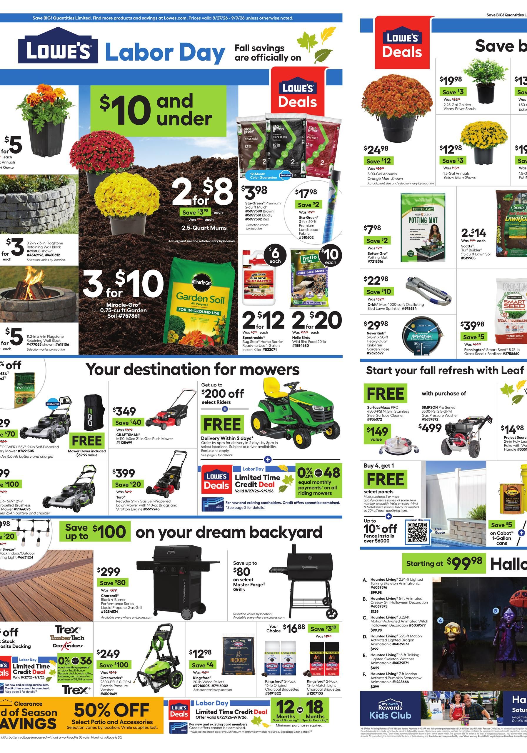 Lowe's Weekly Ad August 27 - September 9, 2026 page 2
