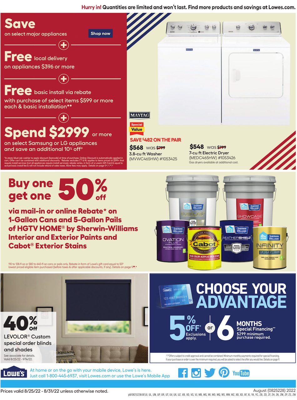 Lowe's Ad page 8