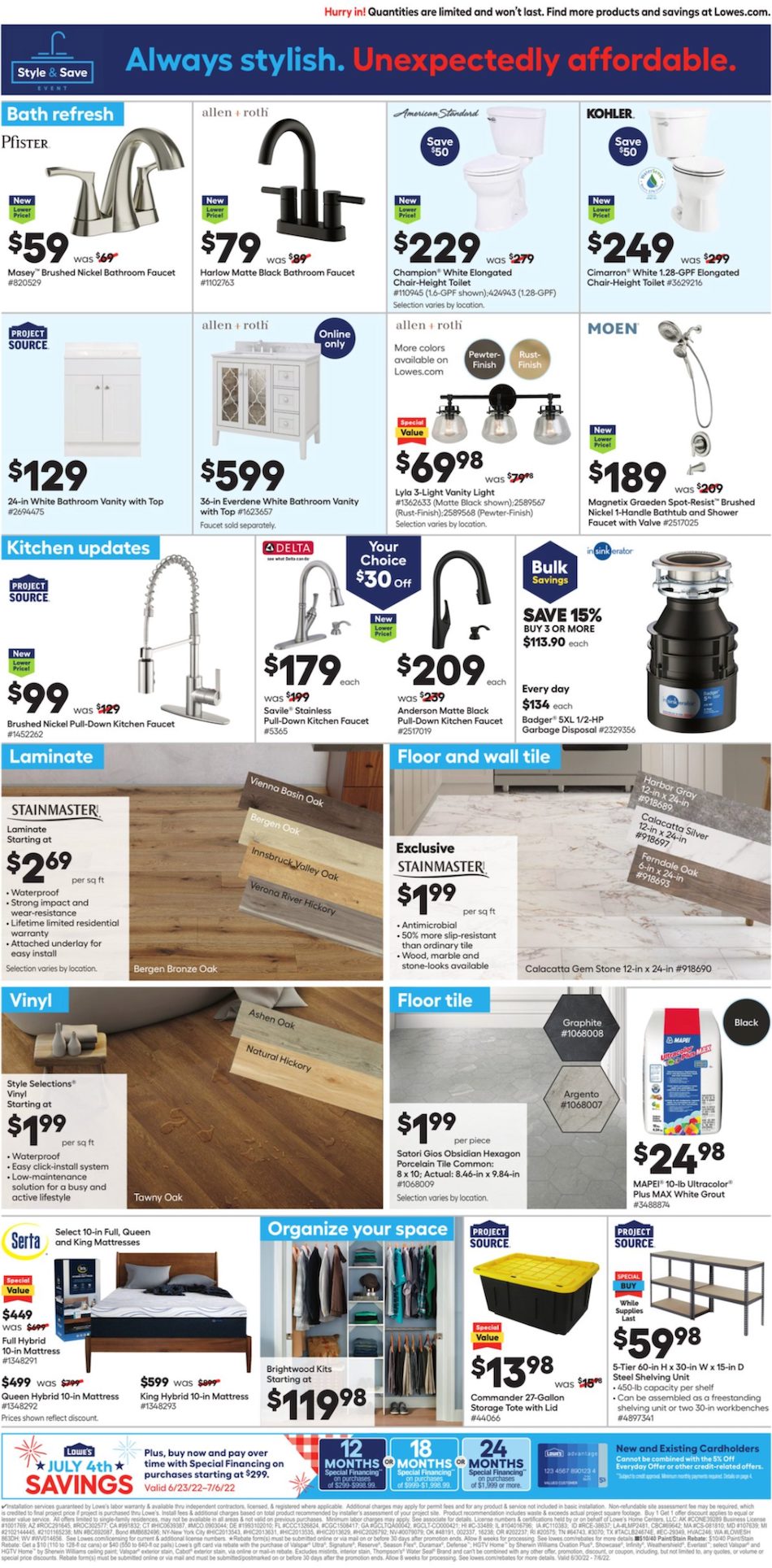 Lowe's Ad page 6