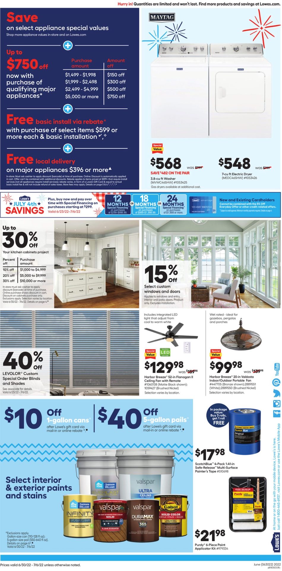 Lowe's Ad page 8