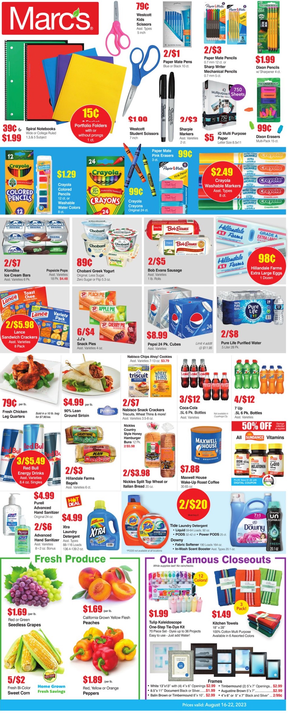 Marcus Alert Advertisement Examples Marc's Weekly Ad Aug 16 - 22, 2023 | WeeklyAds2