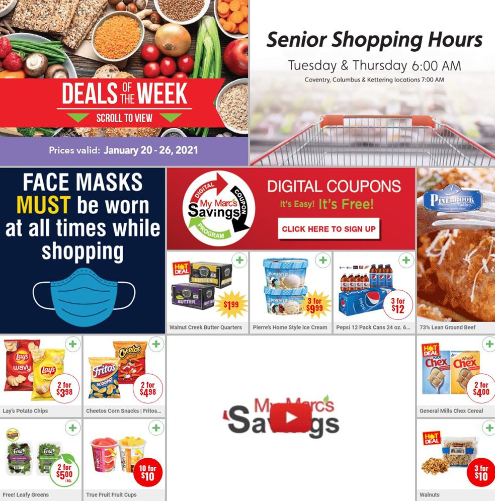 Marcus Alert Advertisement Examples Marc's Weekly Ad Jan 20 - 26, 2021 | WeeklyAds2