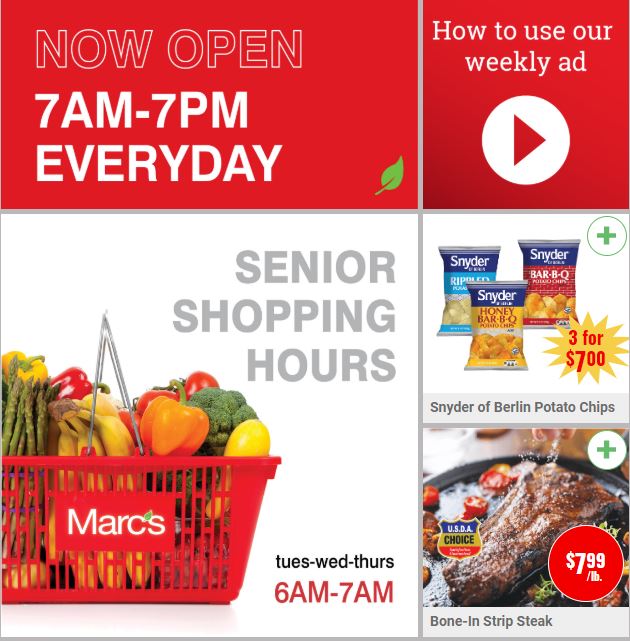 Marcus Alert Advertisement Examples Marc's Weekly Ad May 6 - 12, 2020 | WeeklyAds2