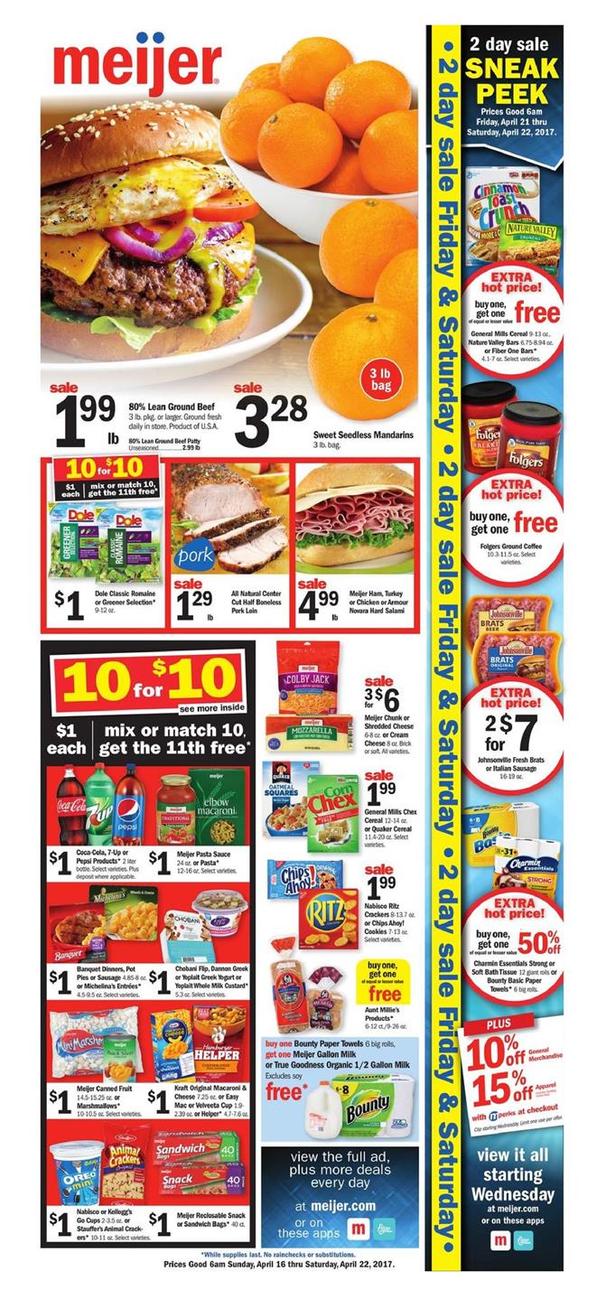 Meijer Weekly Ad