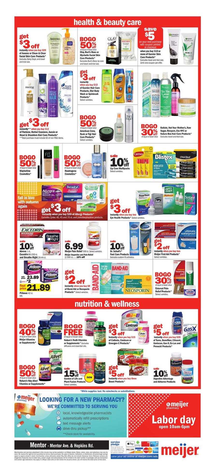 Meijer Weekly Ad Sep 1 - 7, 2019 page 11