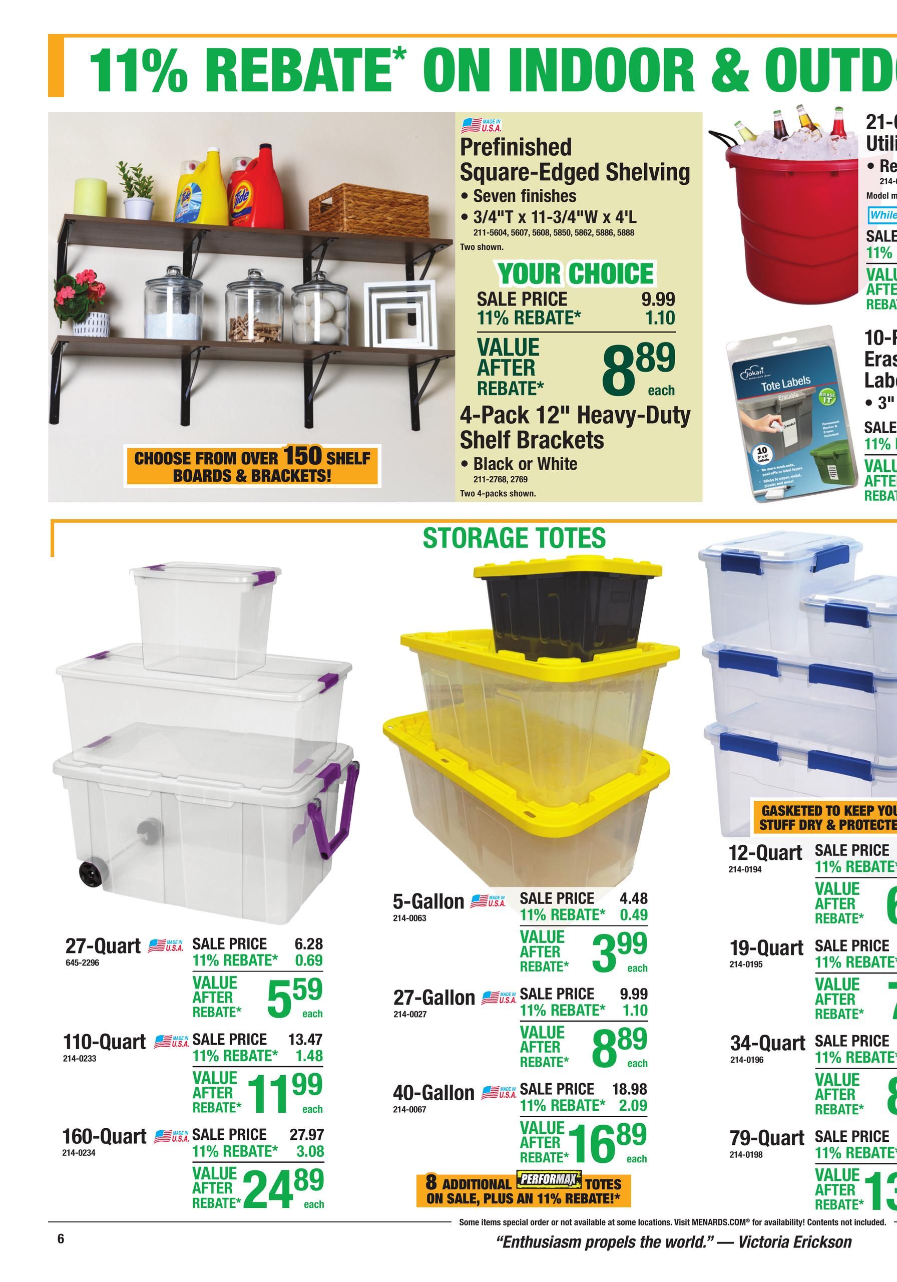 Menards 11% Rebate* Sale September 2 - 13, 2026 page 16