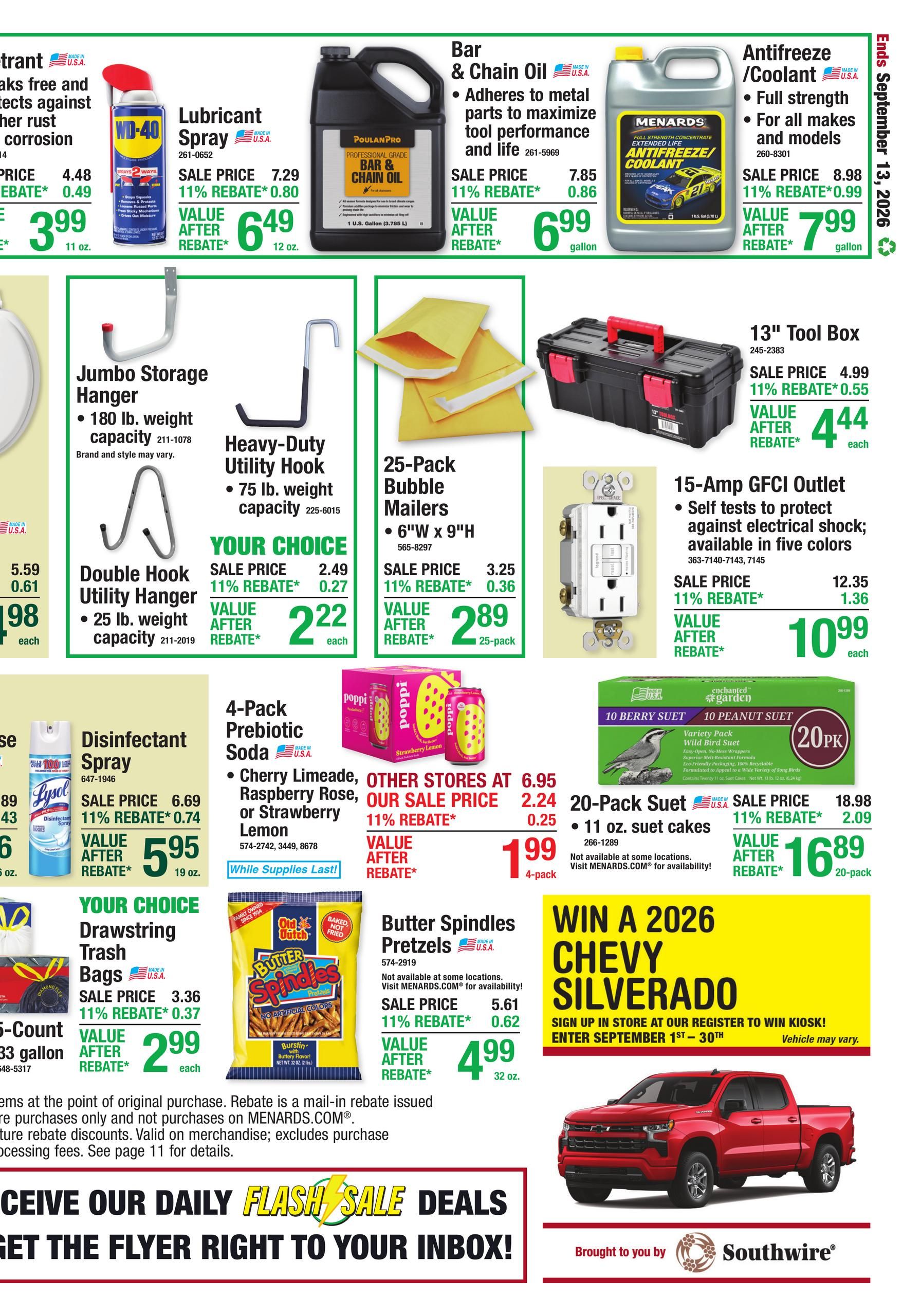 Menards 11% Rebate* Sale September 2 - 13, 2026 page 30