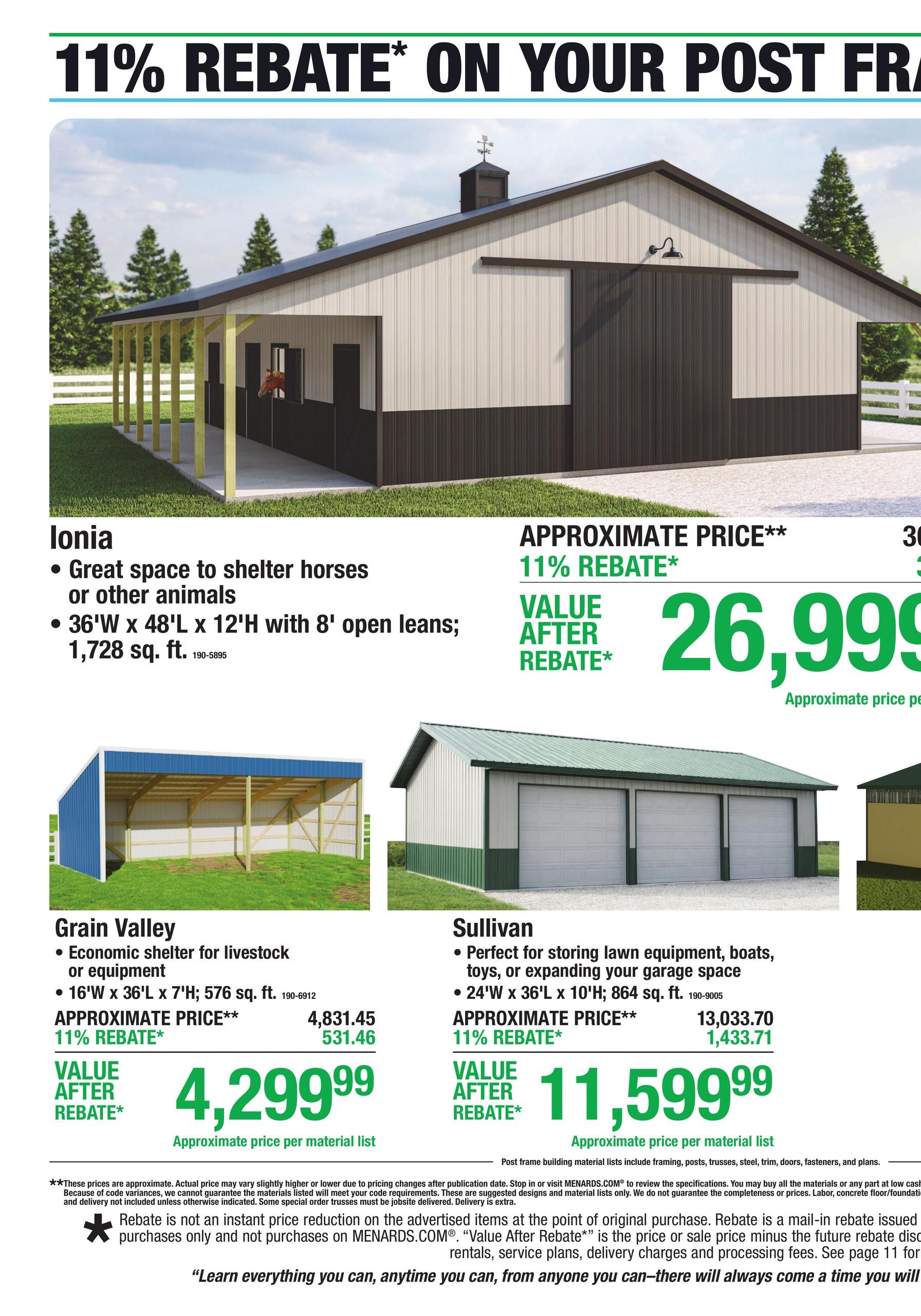 Menards 11% Rebate* Sale September 9 - 20, 2026 page 10