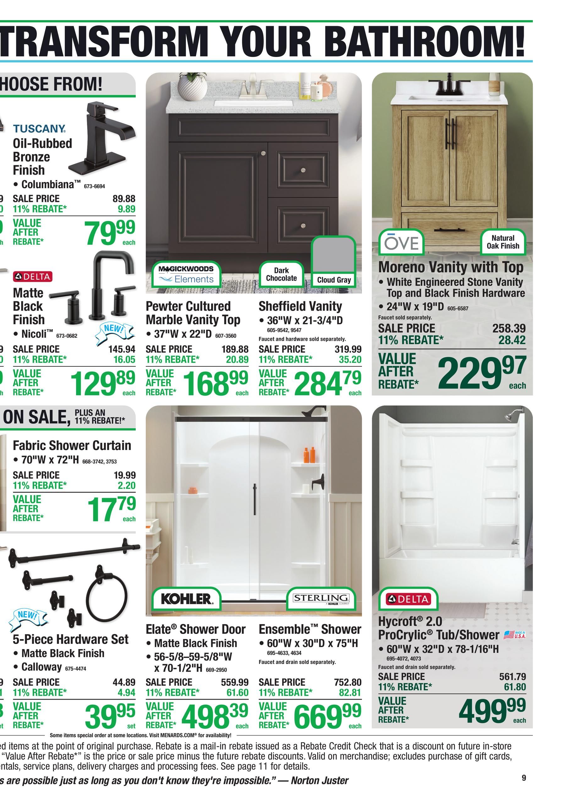 Menards 11% Rebate* Sale September 9 - 20, 2026 page 21