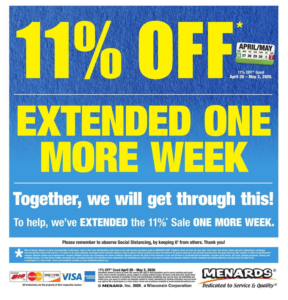 Menards Ad