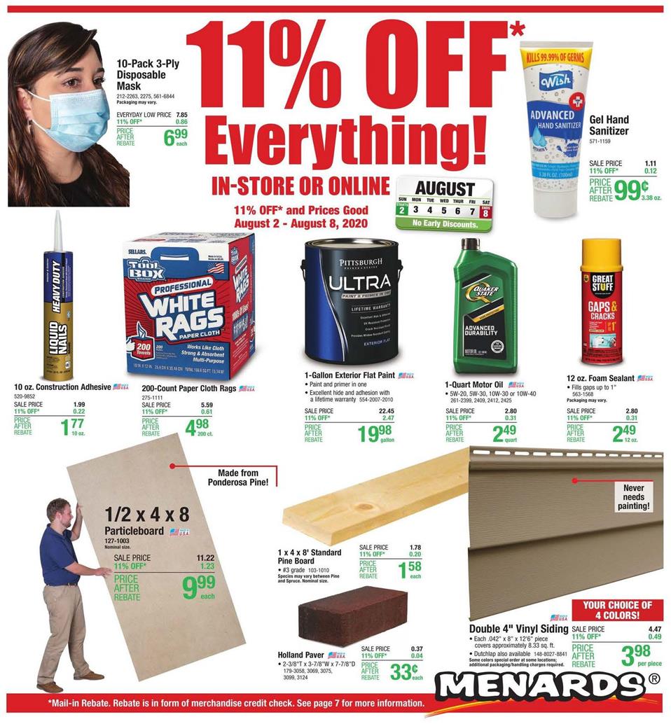 Menards Ad