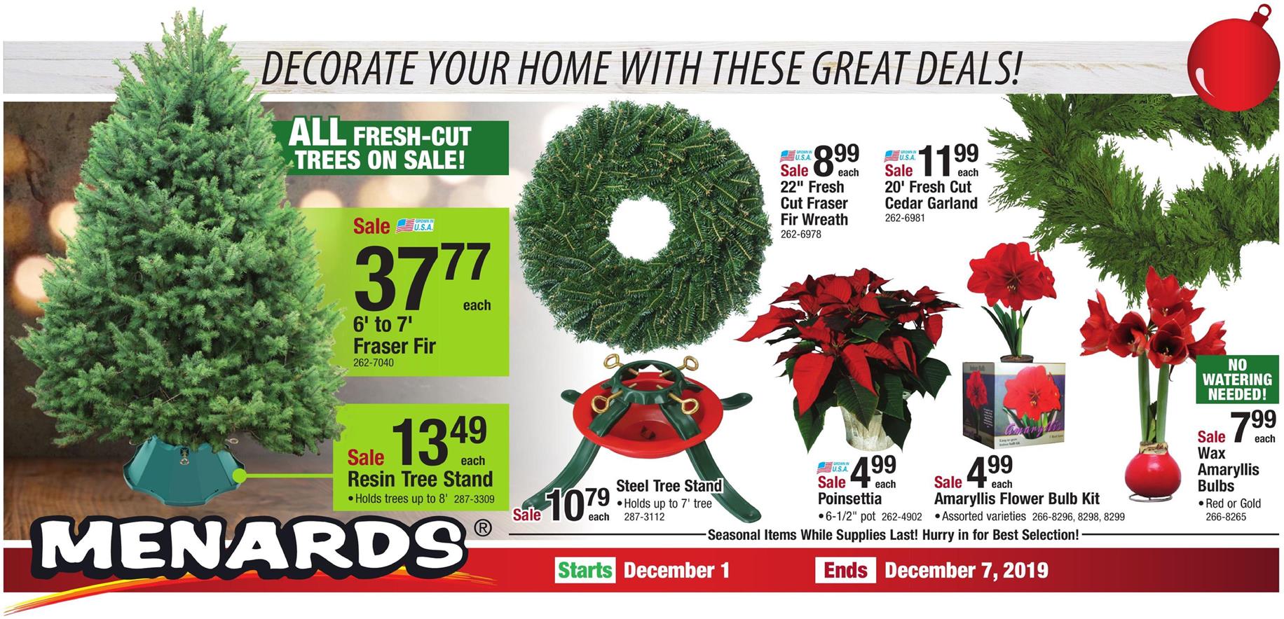 Menards Ad