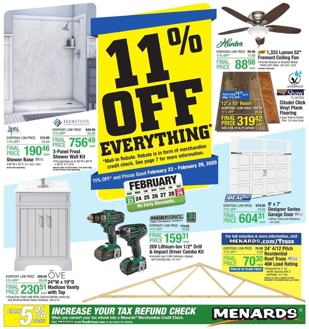 Menards Ad