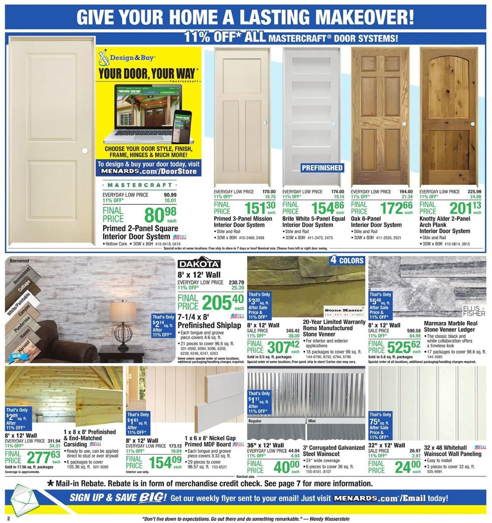 Menards Ad