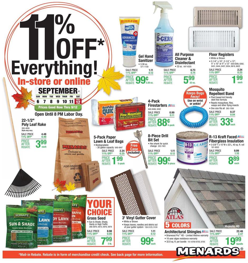 Menards Ad