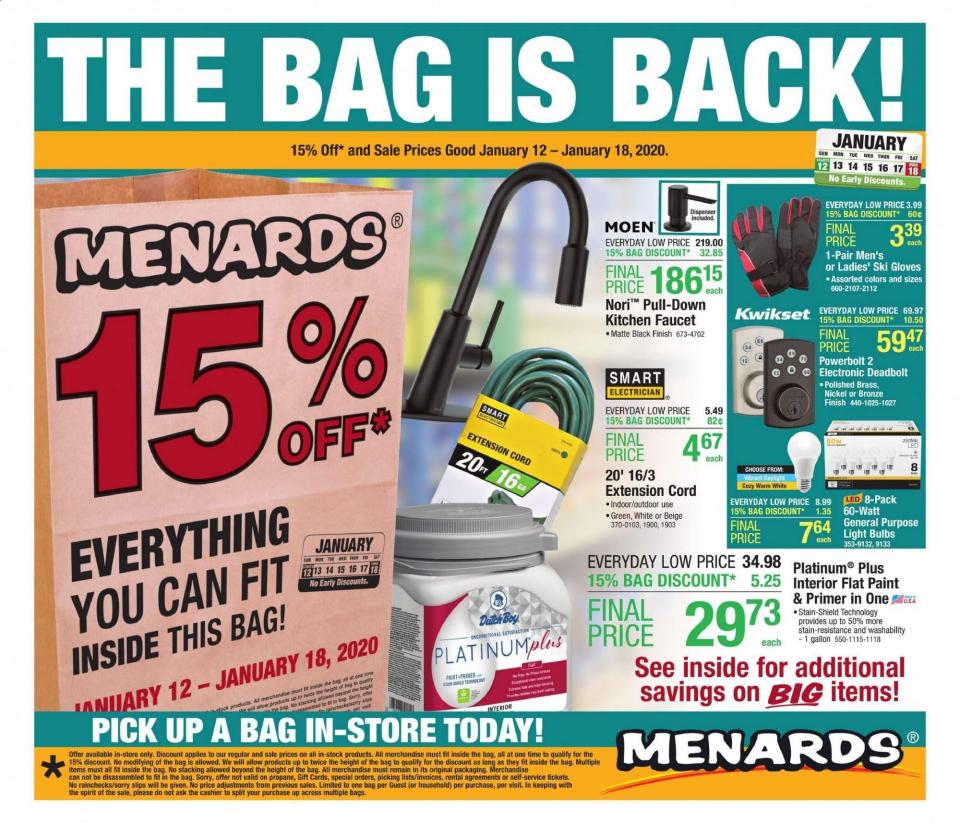 Menards Ad