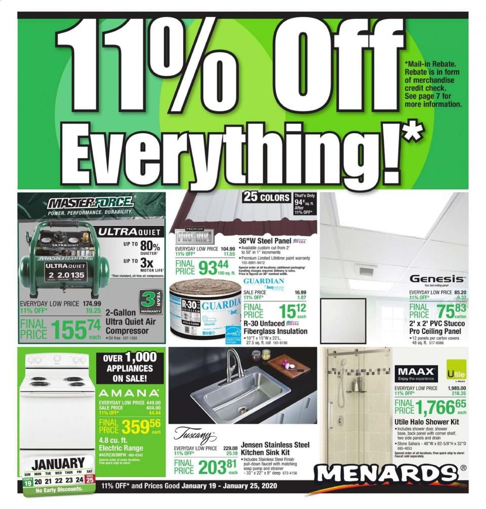 Menards Ad