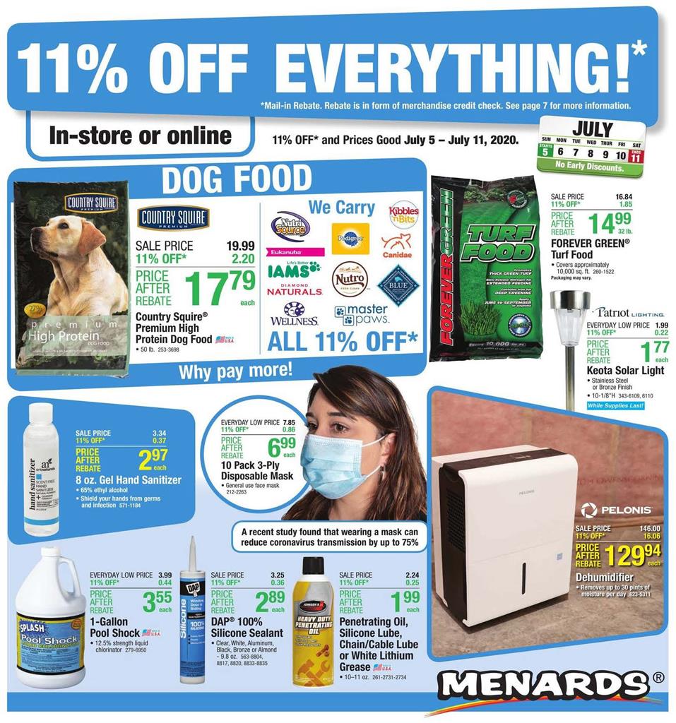 Menards Ad