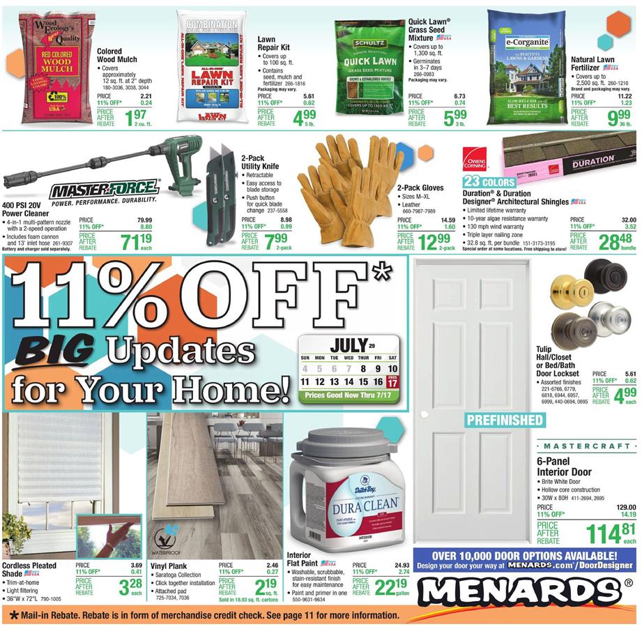 Menards Ad
