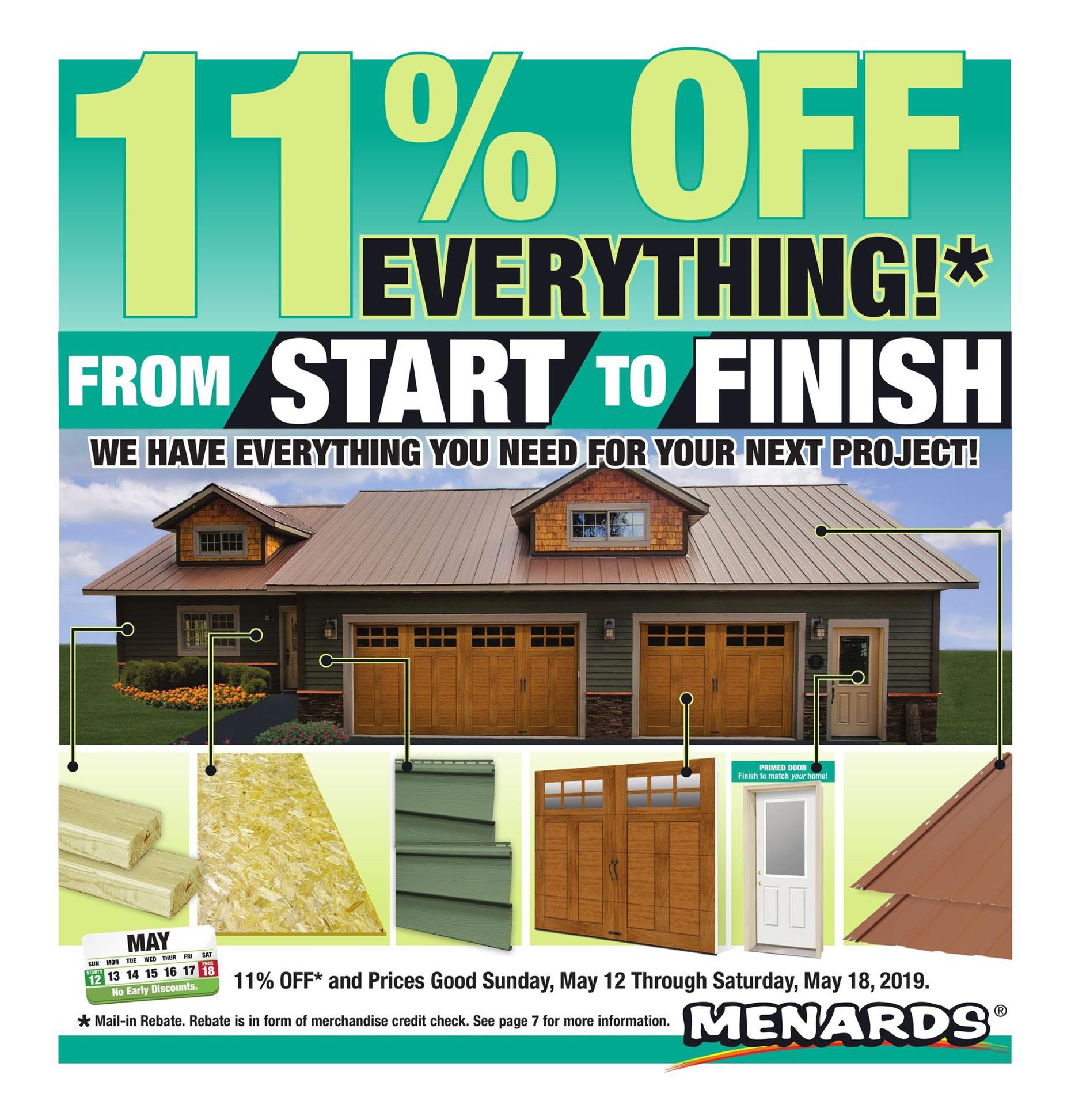 Menards Ad