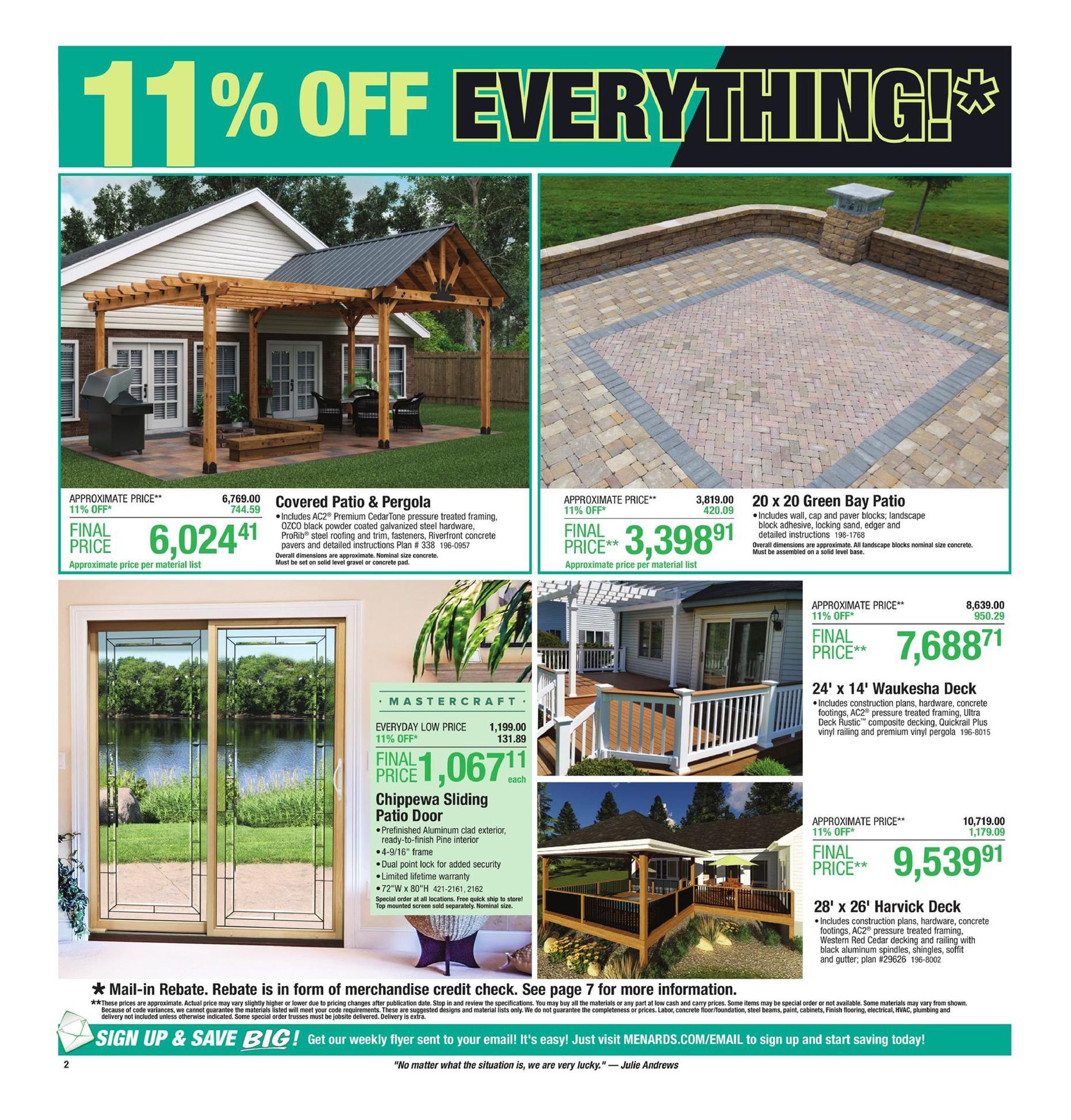Menards Ad