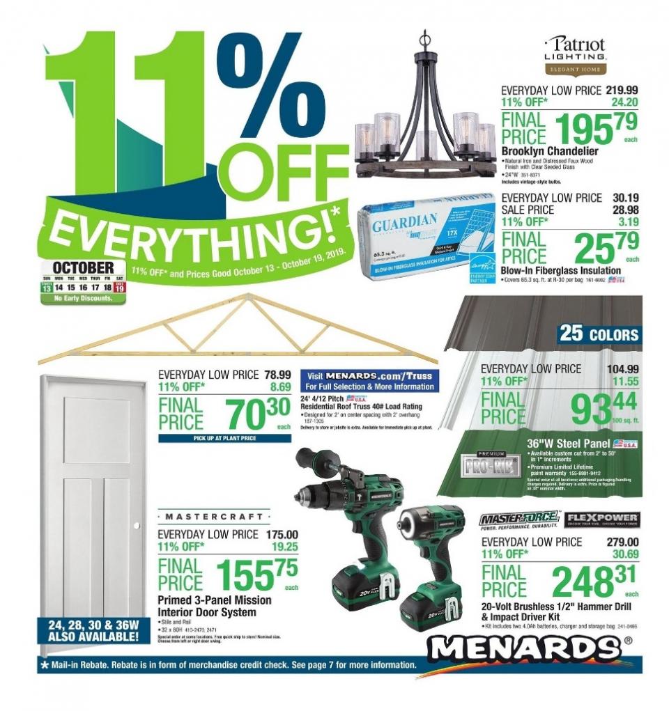 Menards Ad