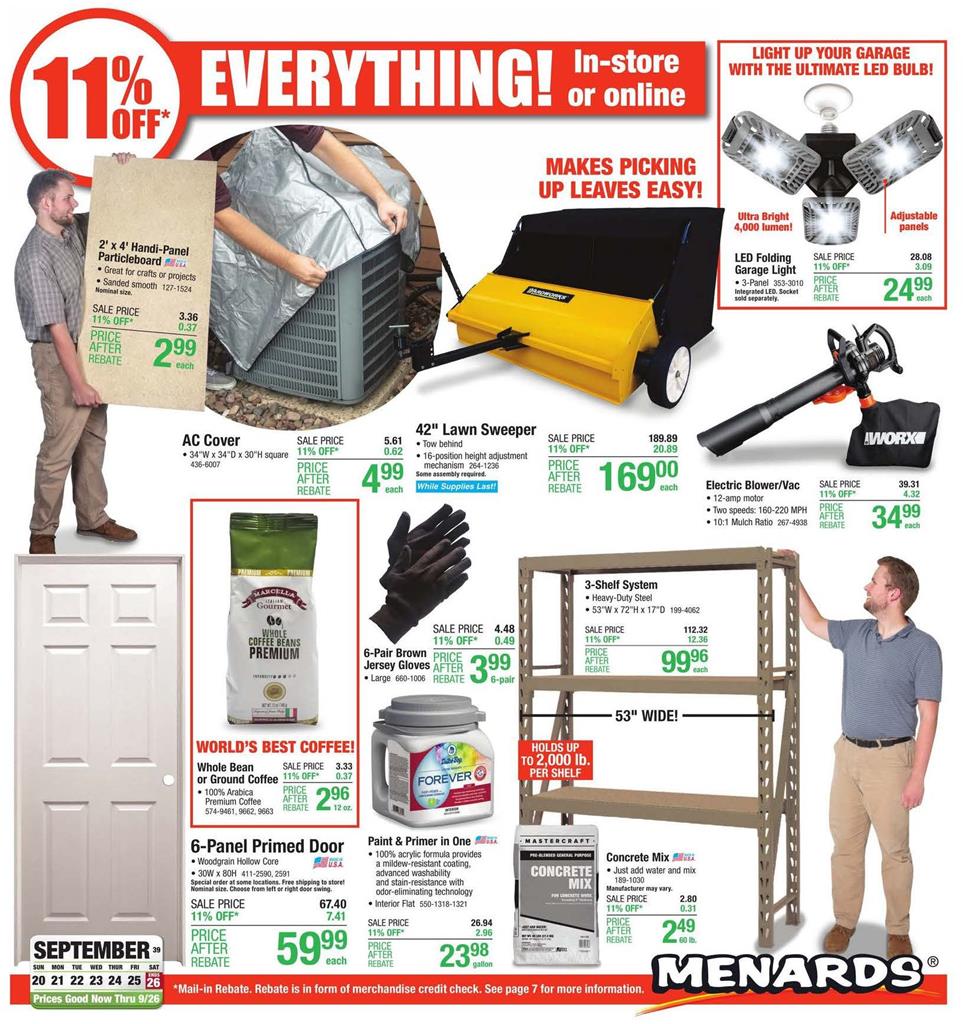 Menards Ad