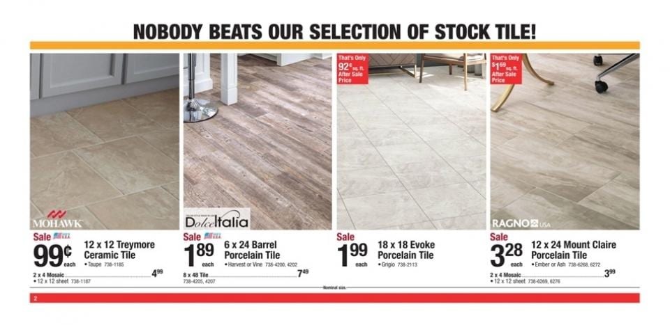 Menards Ad