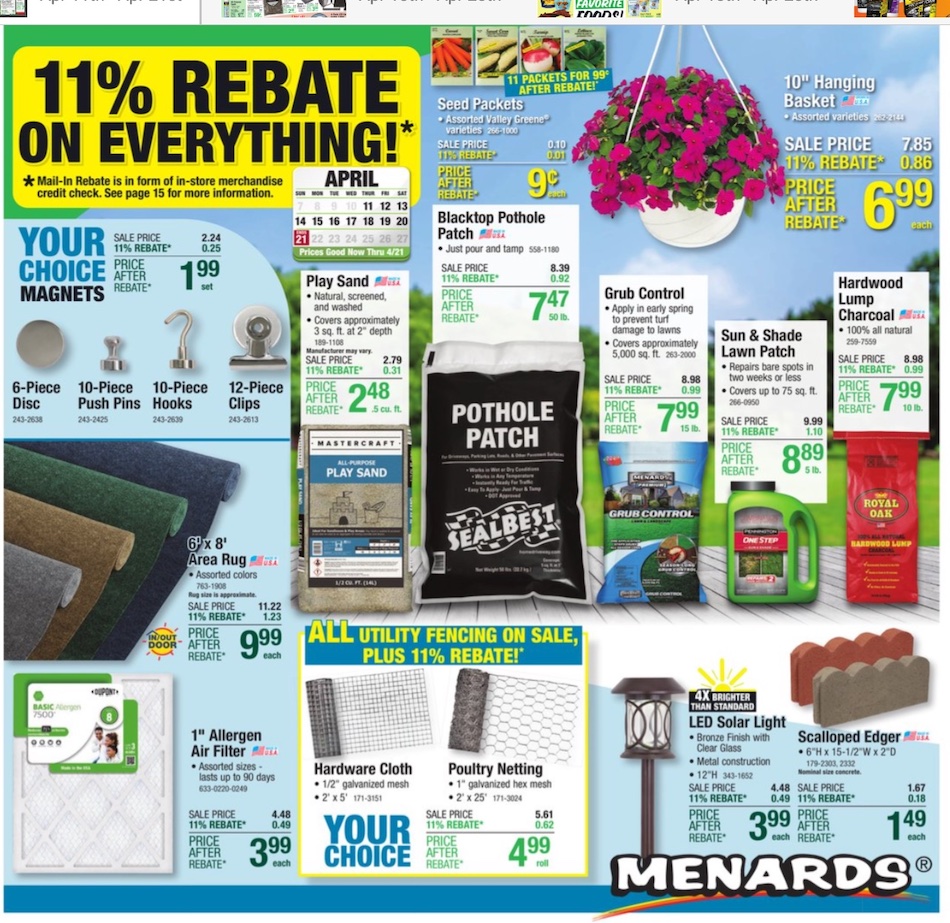 Menards Ad