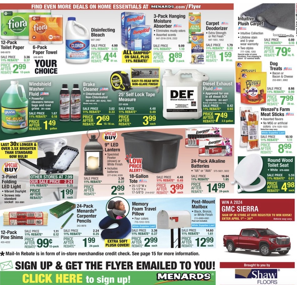 Menards Ad page 31