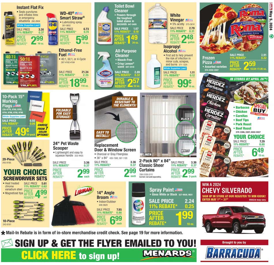 Menards Ad page 29