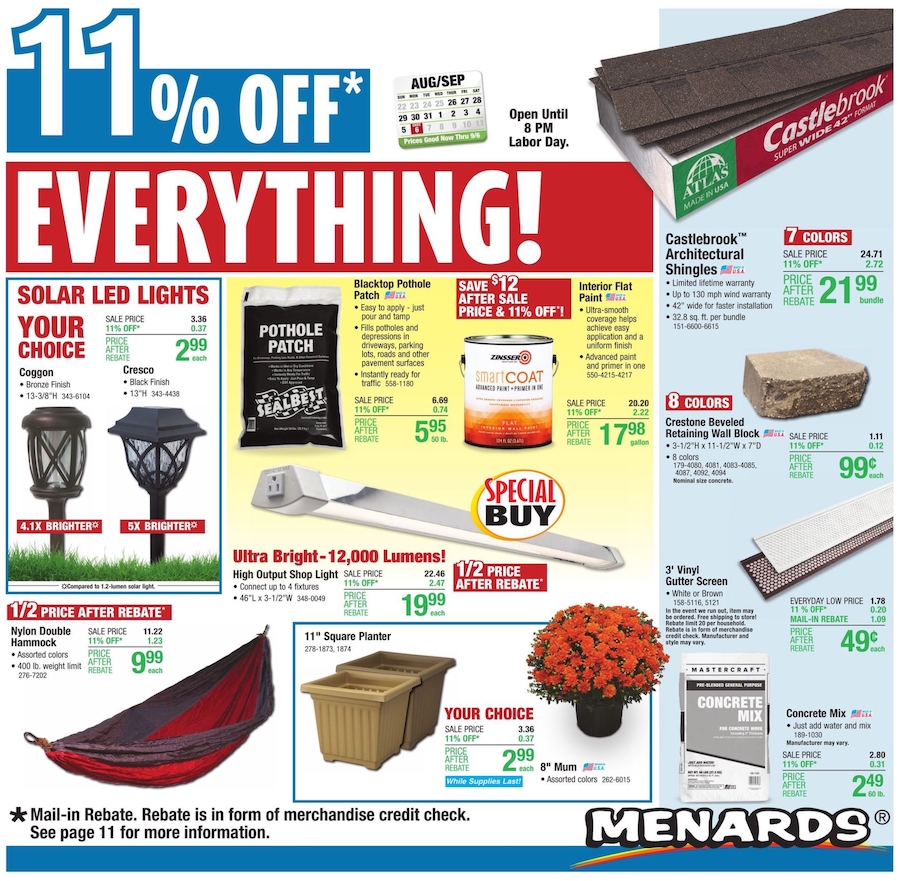 Menards Ad