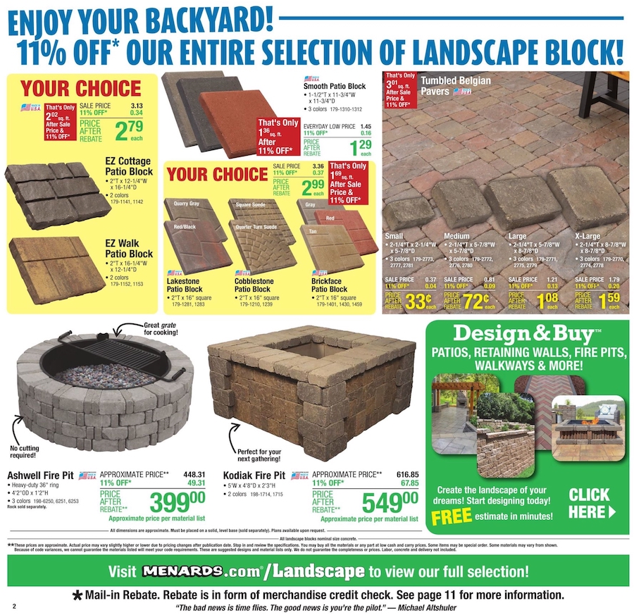 Menards Ad