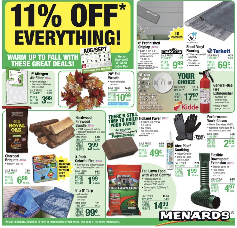 Menards Ad