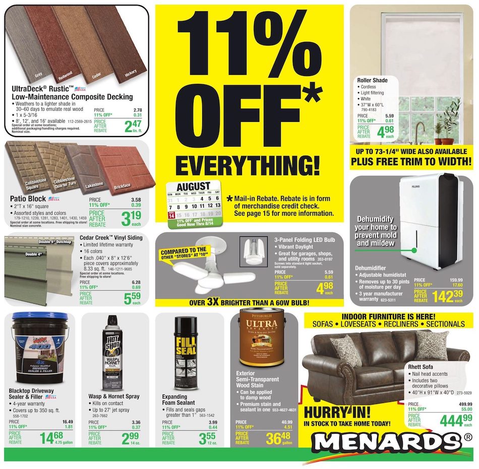 Menards Ad