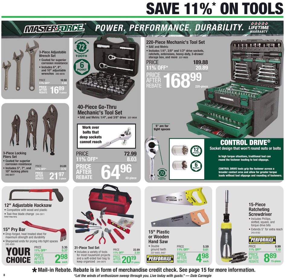Menards Ad page 11