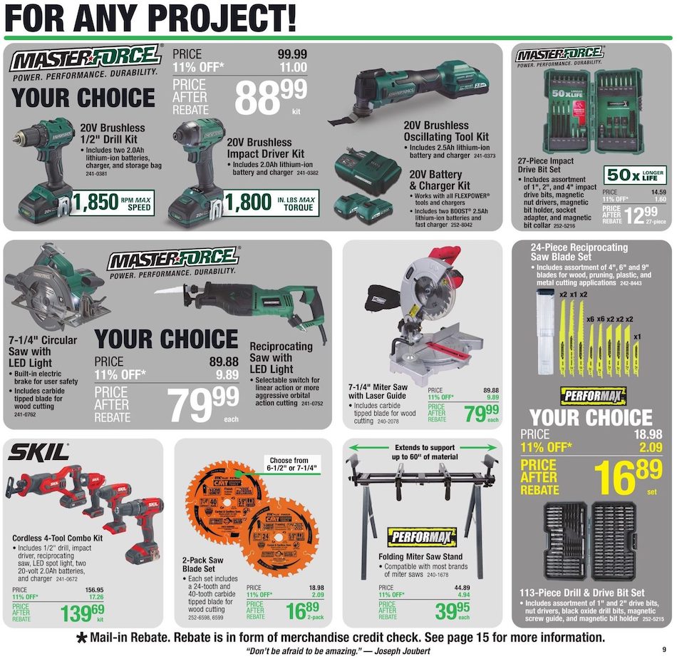 Menards Ad page 12