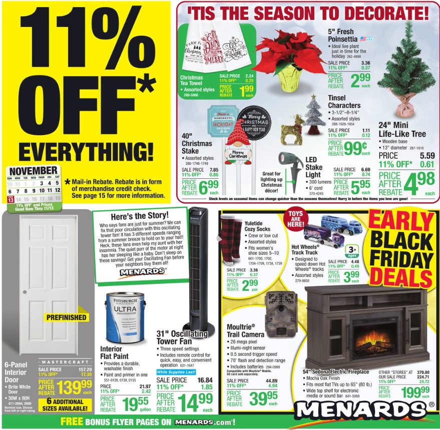 Menards Ad