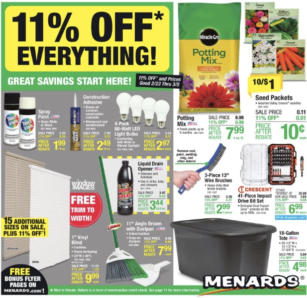 Menards Ad