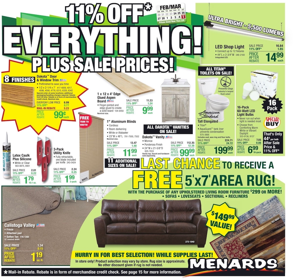 Menards Ad