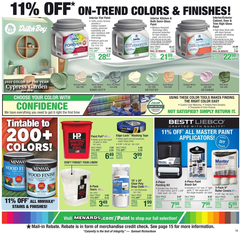 Menards Ad page 17