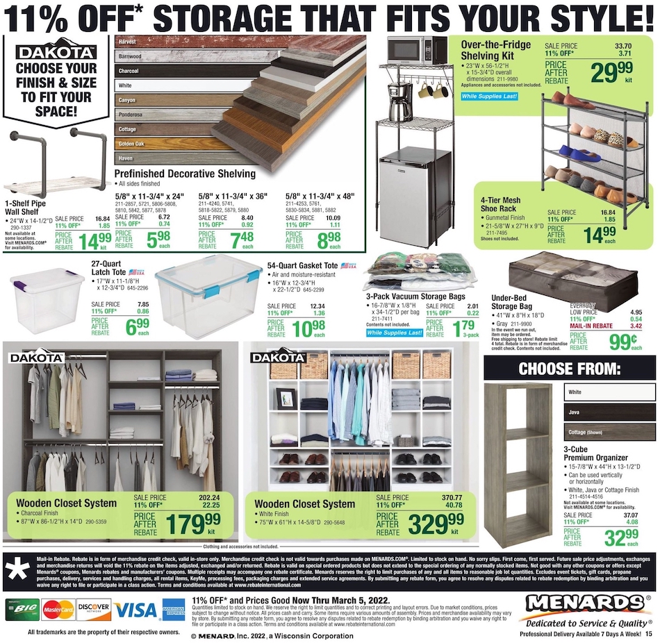Menards Ad page 19