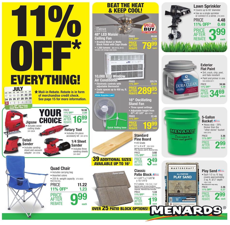Menards Ad