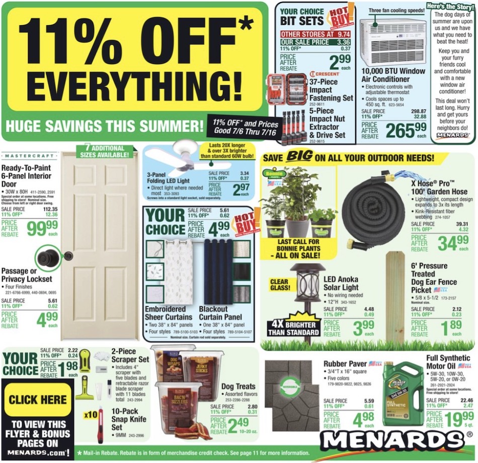 Menards Ad