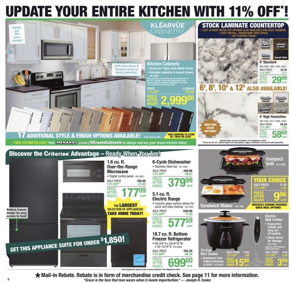 Menards Ad page 18
