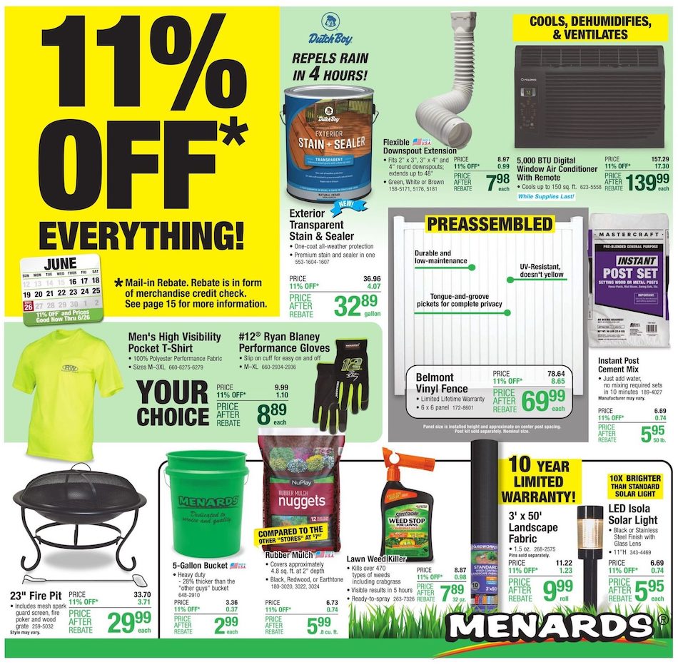 Menards Ad